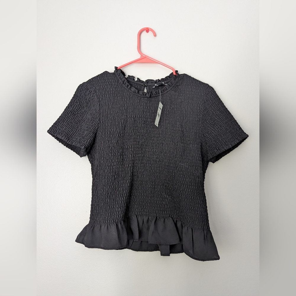Express NWT textured black top size Medium M